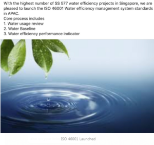 Read more about the article ISO 46001 WATER EFFICIENCY MANAGEMENT SYSTEM.